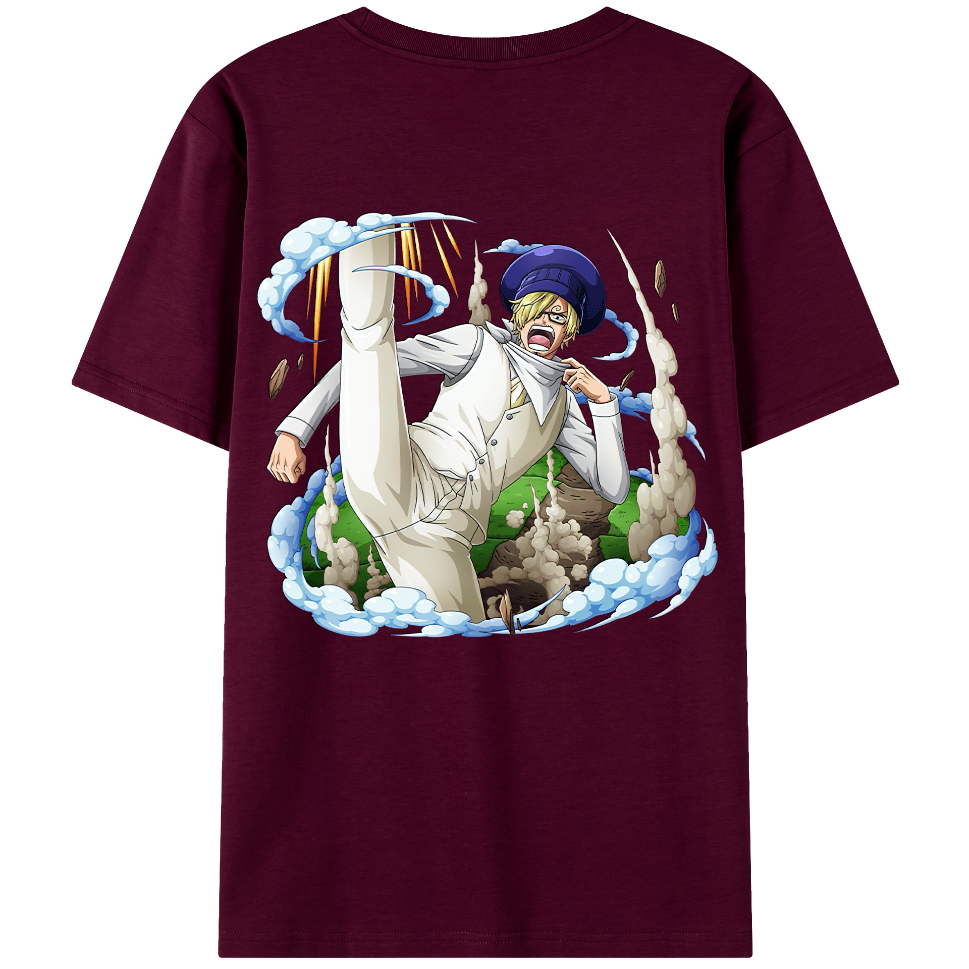 （画像用） ワンピース サンジ ONE PIECE Sanji レディース半袖Tシャツ(バックプリント)